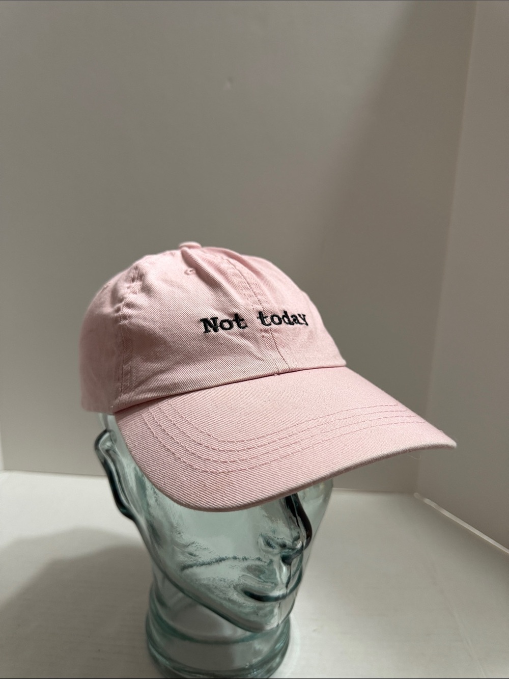 Not today Pink Kids Baseball Cap